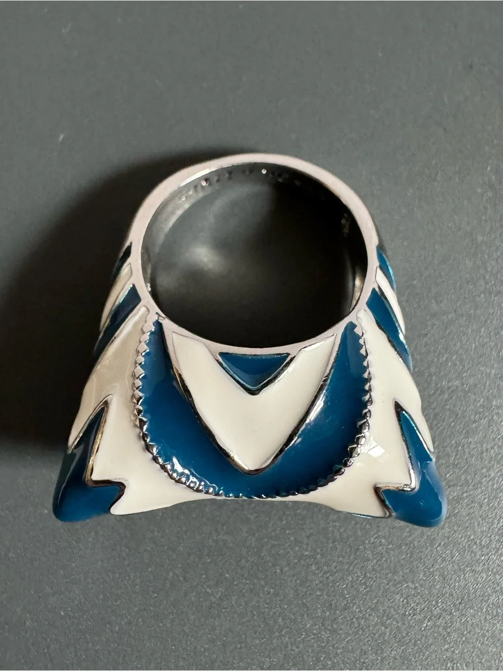 Star Wars Sterling Silver Ahsoka Lives Enamel Ring 925 Ahsoka Tano Clone Wars 8